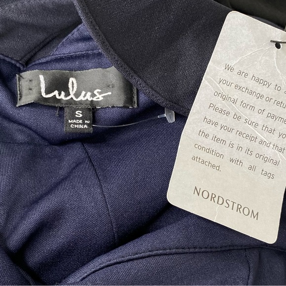 Lulus Perfect Opportunity Navy Blue Maxi Gown Dress Small - Picture 6 of 6